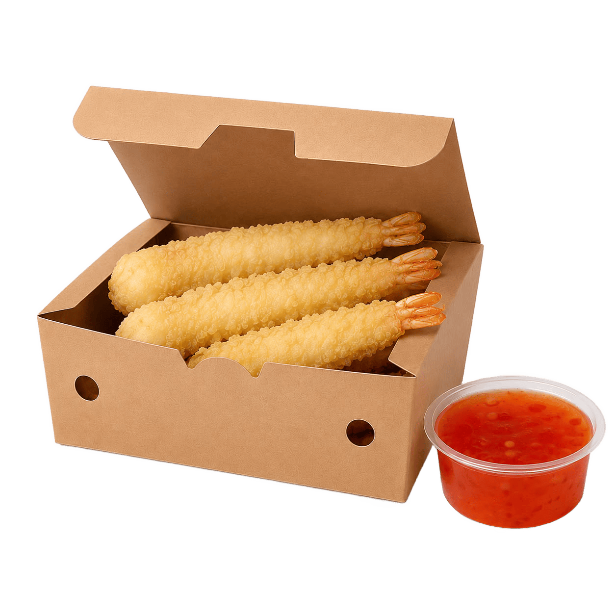 Gambones crunchy con salsa sweet chili